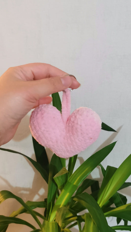 Porte-clés Cœur Rose 💗