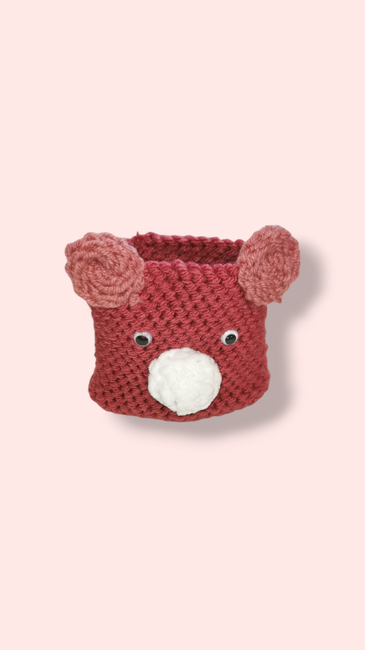 Vide Poche Petit Ourson Rose